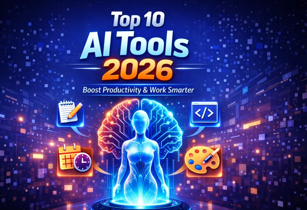 Top 10 AI Tools 2026 to Boost Productivity and Work Smarter